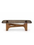 Calligaris Nogu coffee table with  glass top